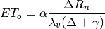 E{T_o} = \alpha \frac{{\Delta {R_n}}}{{{\lambda _v}(\Delta  + \gamma )}}